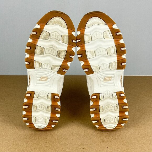 Skechers D'Lites Good Neutral Memory Foam Walking Shoes Womens 10 Off White - Picture 7 of 11